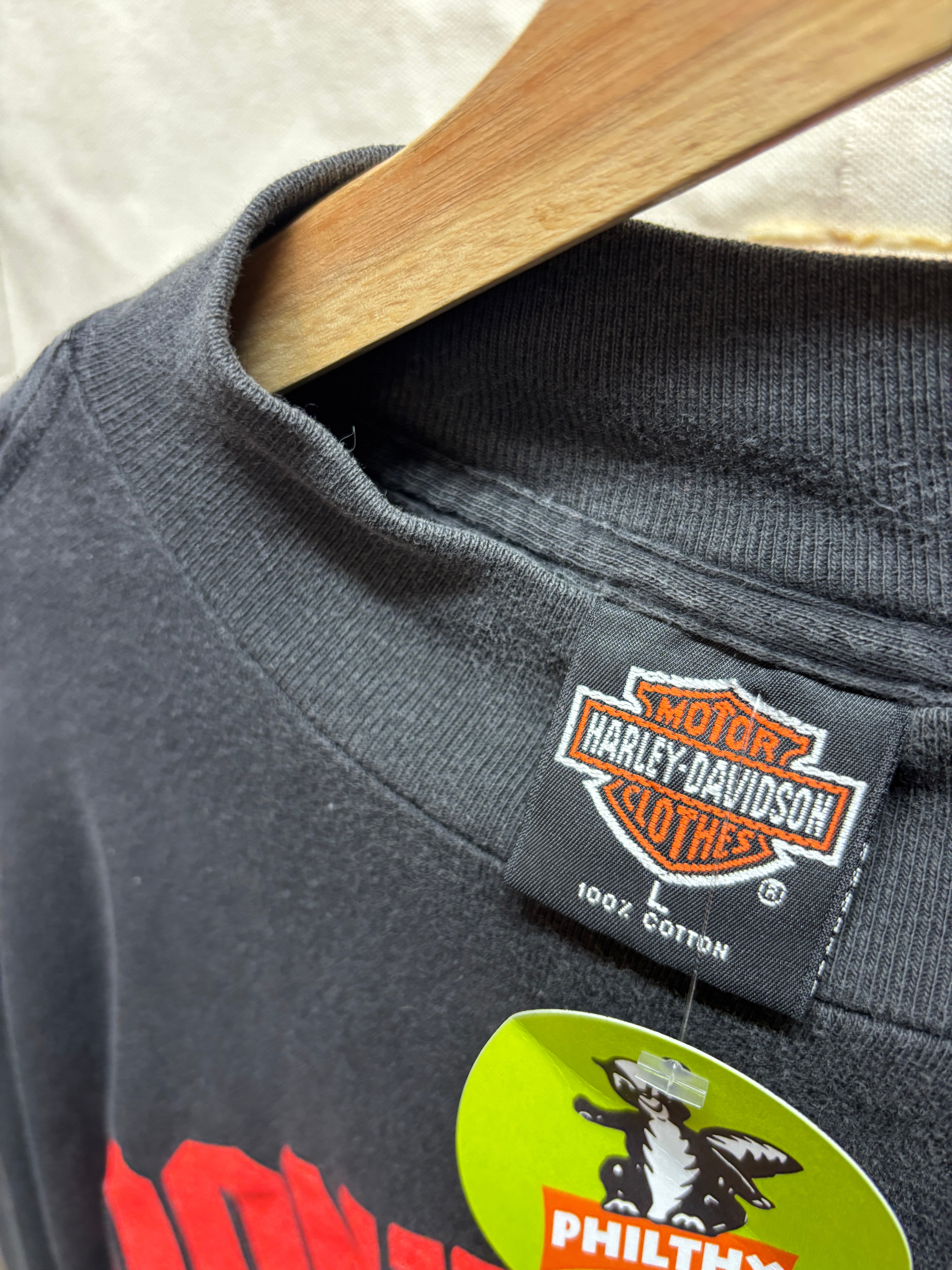 Vtg Harley Davidson Taz Biker Long Sleeve T-Shirt: M