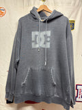 Vtg DC Shoes Heavyweight Grey Skateboarding Hoodie: XL