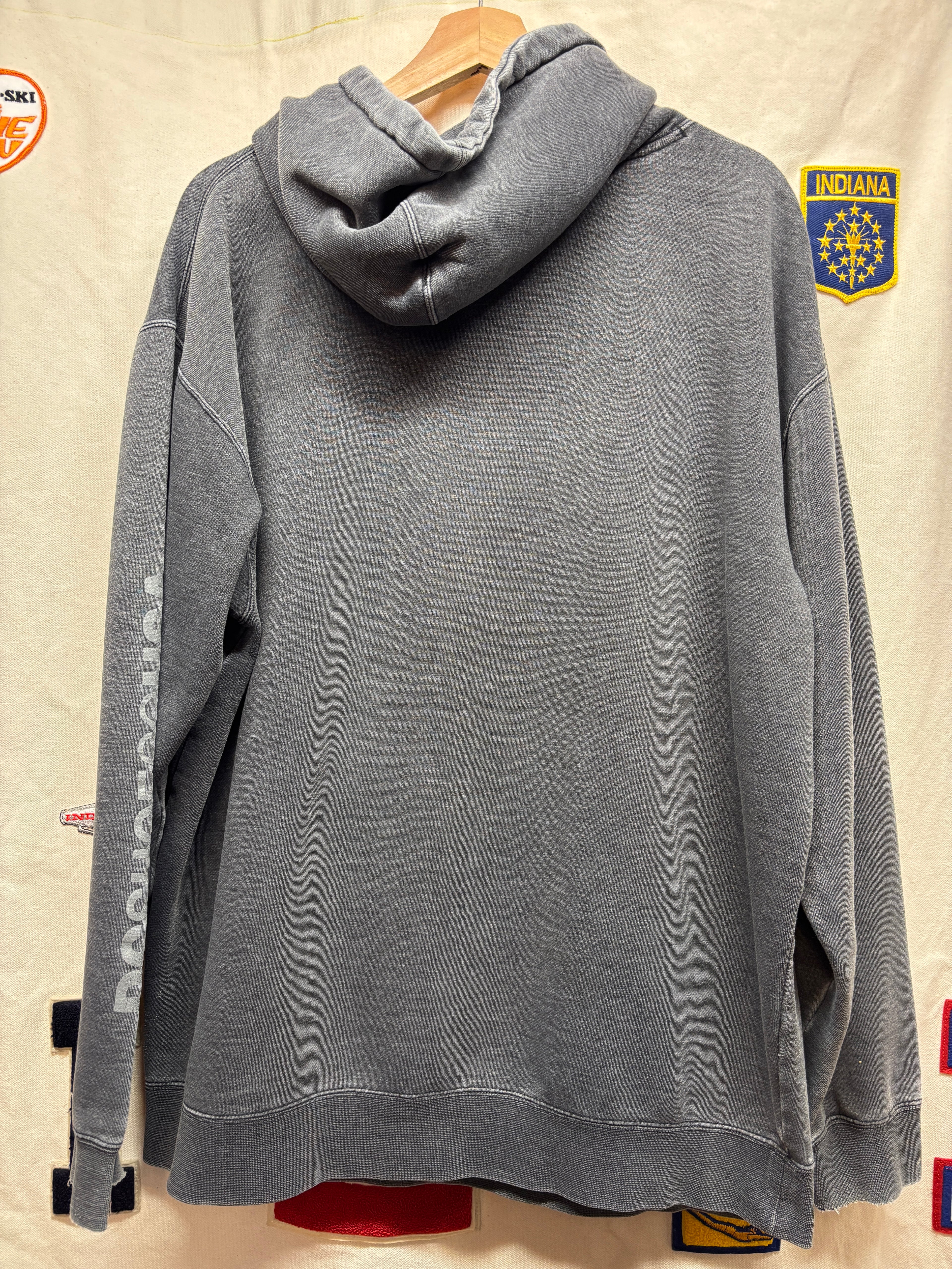 Vtg DC Shoes Heavyweight Grey Skateboarding Hoodie: XL
