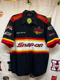 Vintage Snap-On Motorsports Pit Crew Racing Button Up Shirt: XL