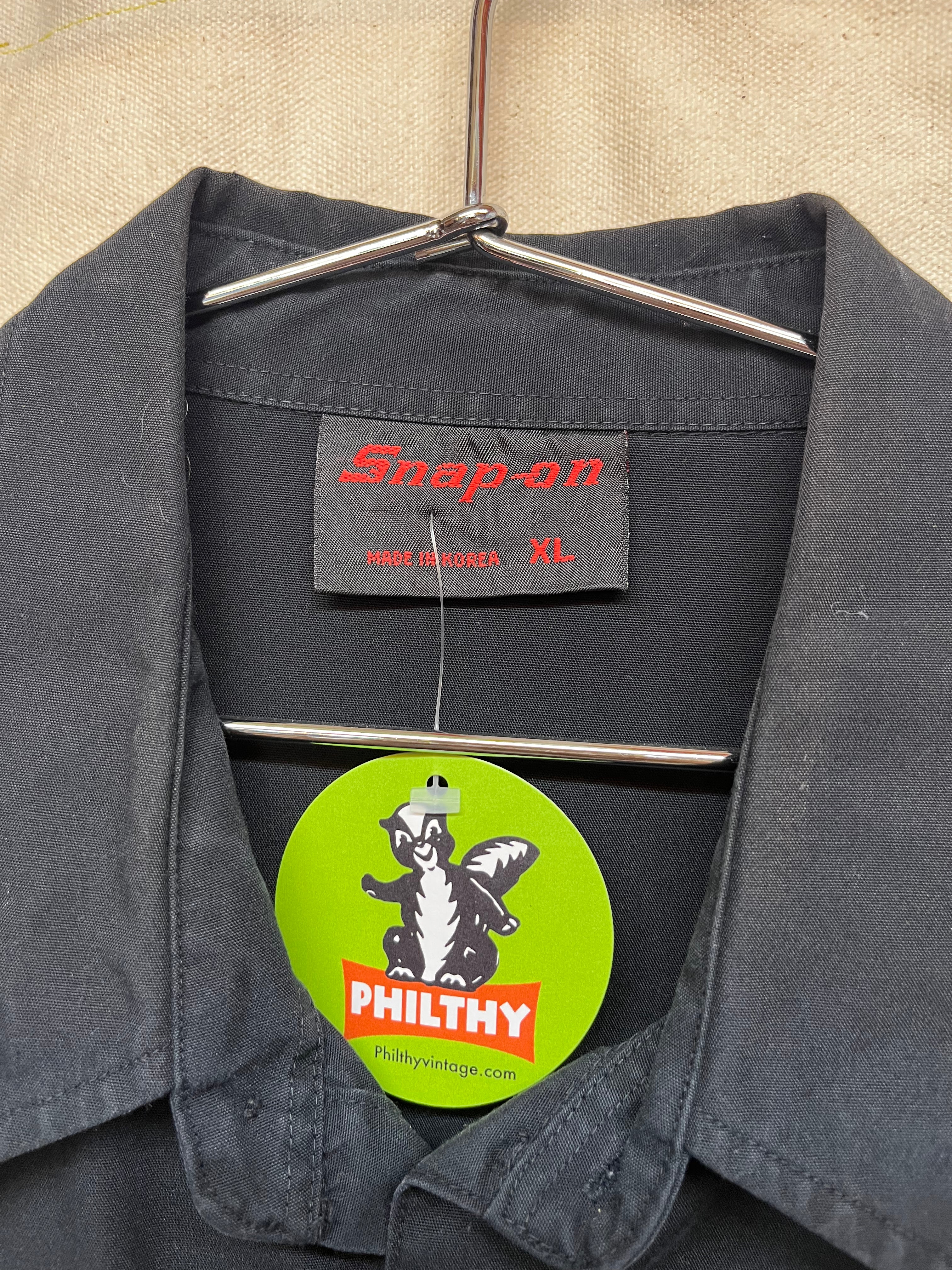Vintage Snap-On Motorsports Pit Crew Racing Button Up Shirt: XL