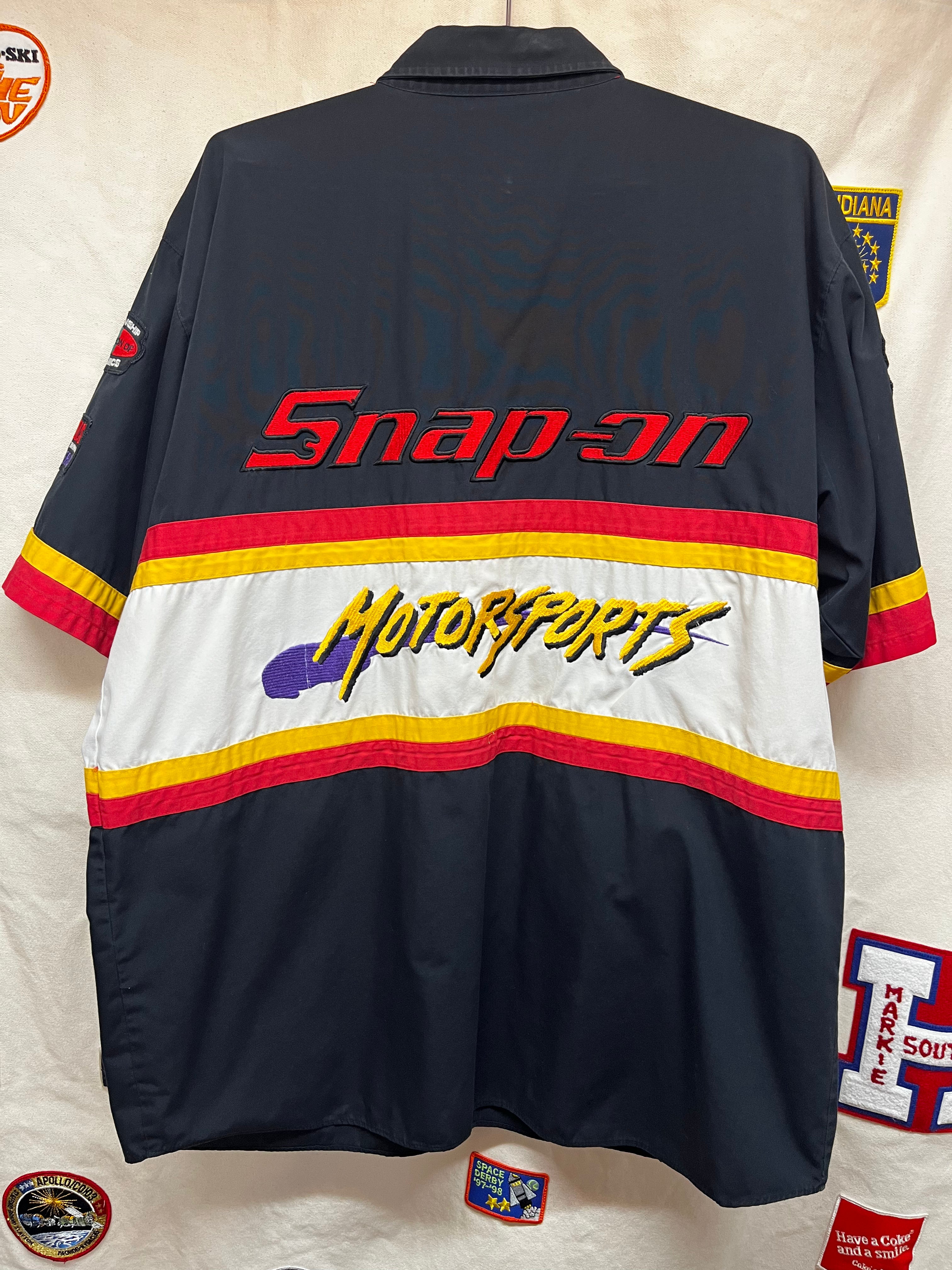 Vintage Snap-On Motorsports Pit Crew Racing Button Up Shirt: XL