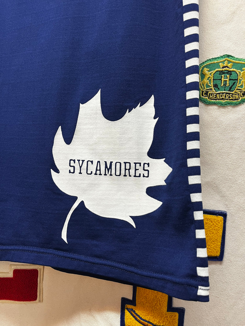 Vintage Indiana State University Sycamores 70's Sand Knit Womens Basketball Jersey: Small/Medium