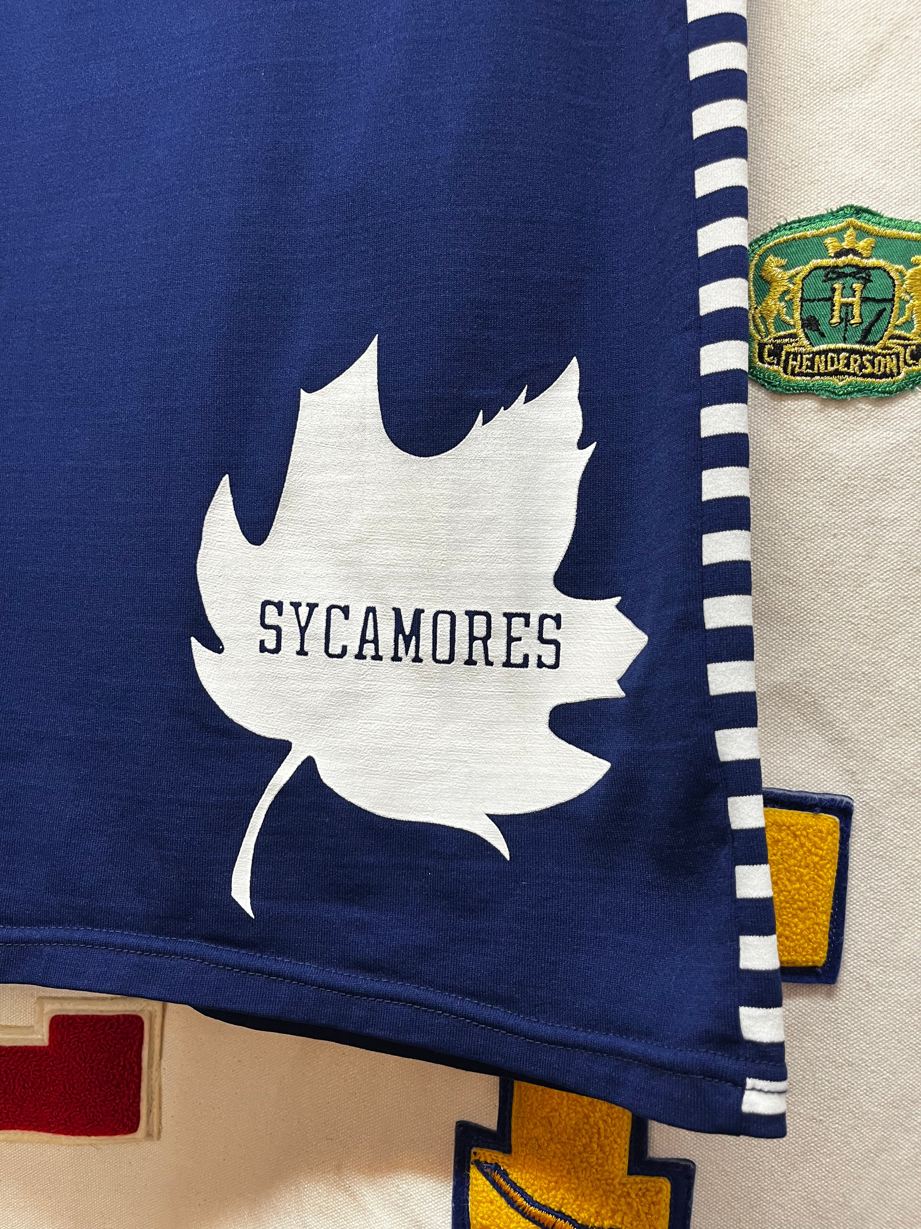 Vintage Indiana State University Sycamores 70's Sand Knit Womens Basketball Jersey: Small/Medium