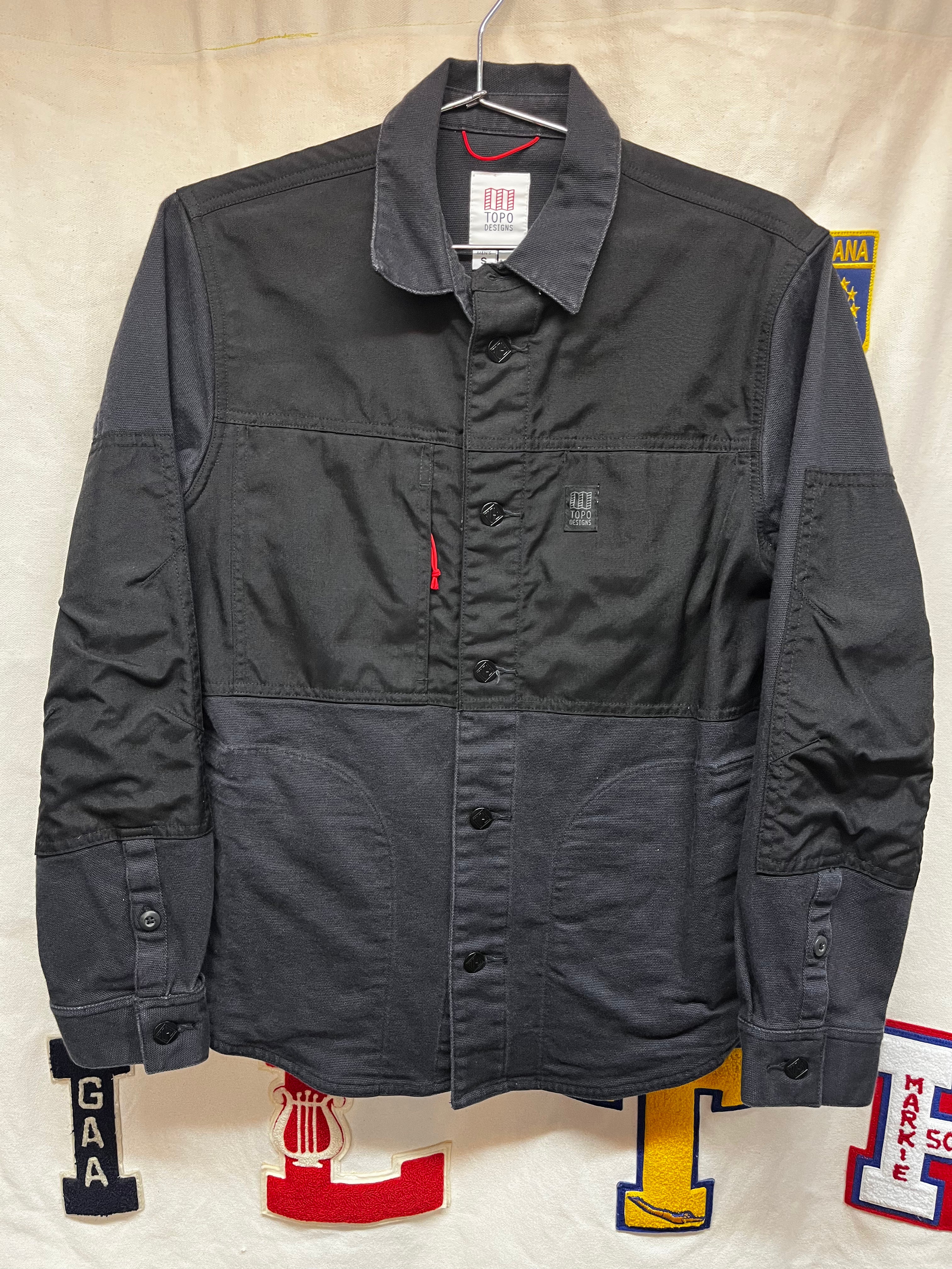 Topo Designs Black Outdoor Cordura Cotton Jacket: Small