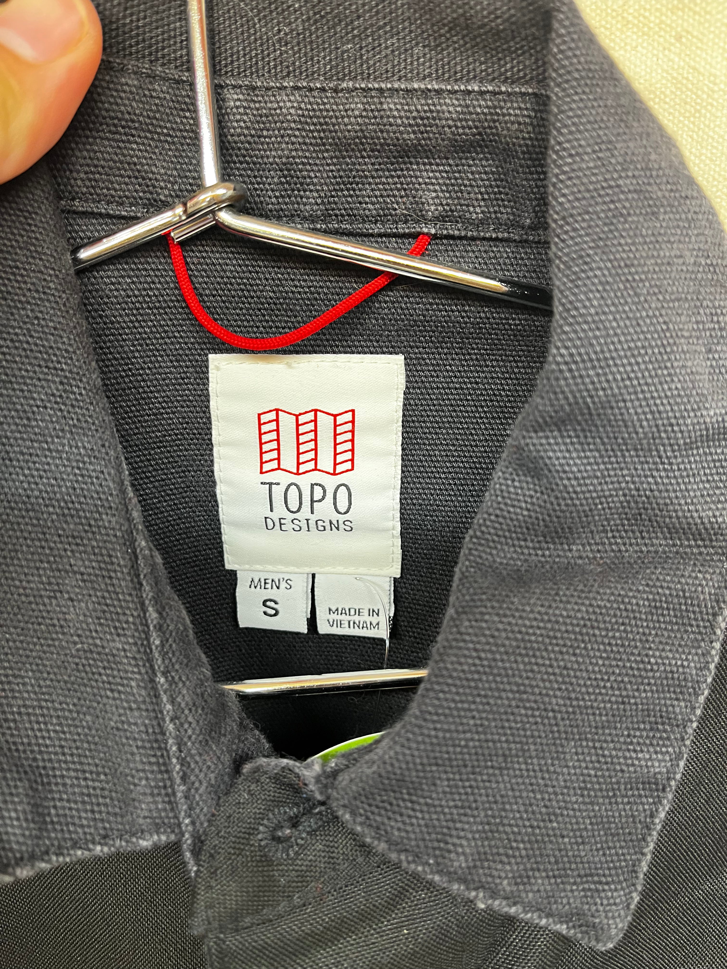 Topo Designs Black Outdoor Cordura Cotton Jacket: Small