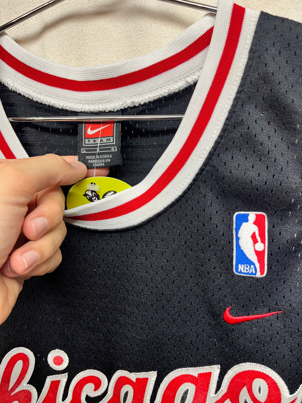 Vtg Chicago Bulls Jay Williams 22 Nike Team Black NBA Basketball Jersey: Large