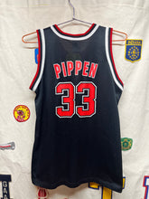 Load image into Gallery viewer, Vtg Chicago Bulls Champion Scottie Pippen Black Jersey: Youth Large
