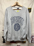 Vintage BGSU Bowling Green State University Reverse Weave Gray Crewneck Sweatshirt: Large