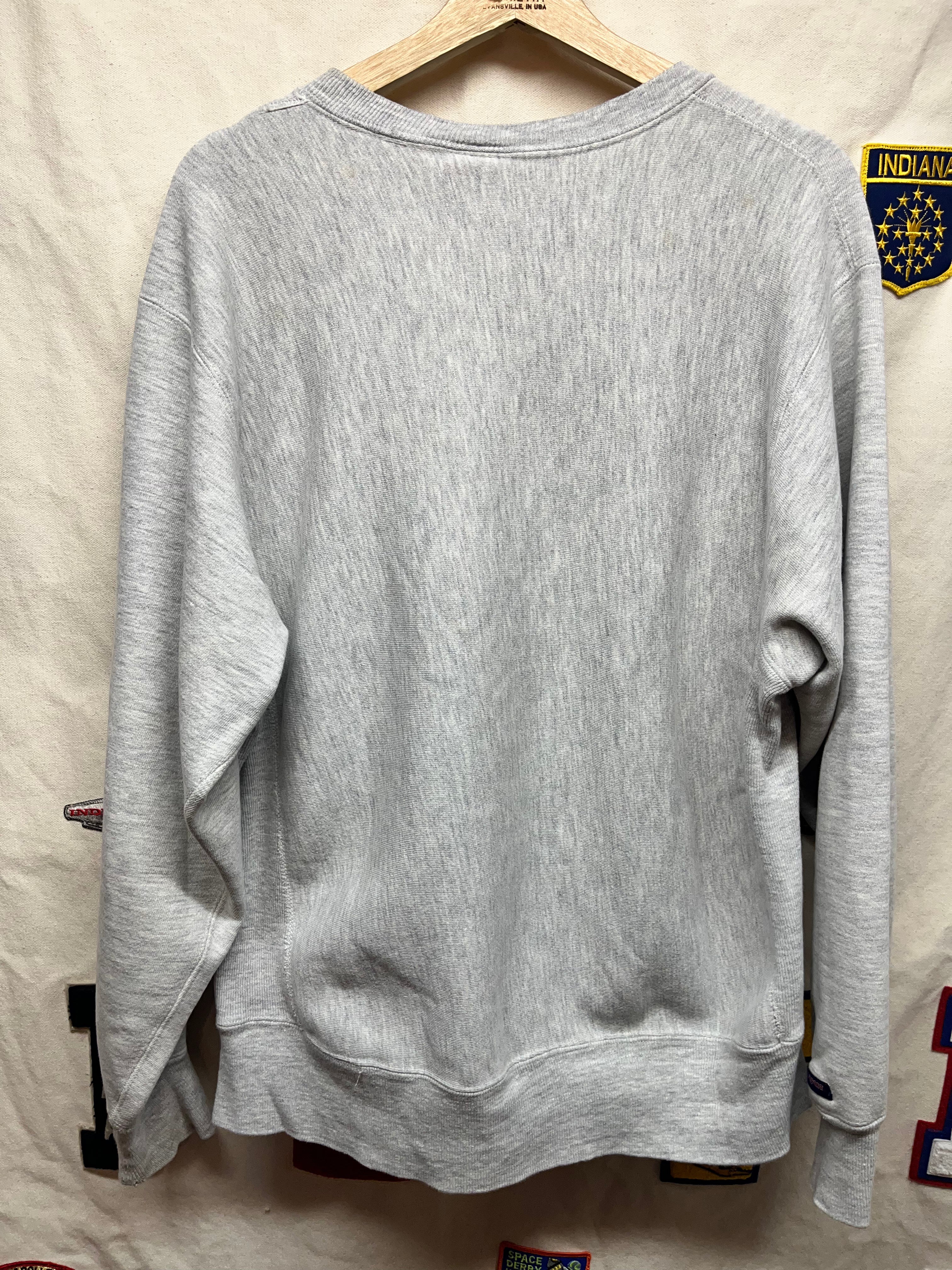 Vintage BGSU Bowling Green State University Reverse Weave Gray Crewneck Sweatshirt: Large