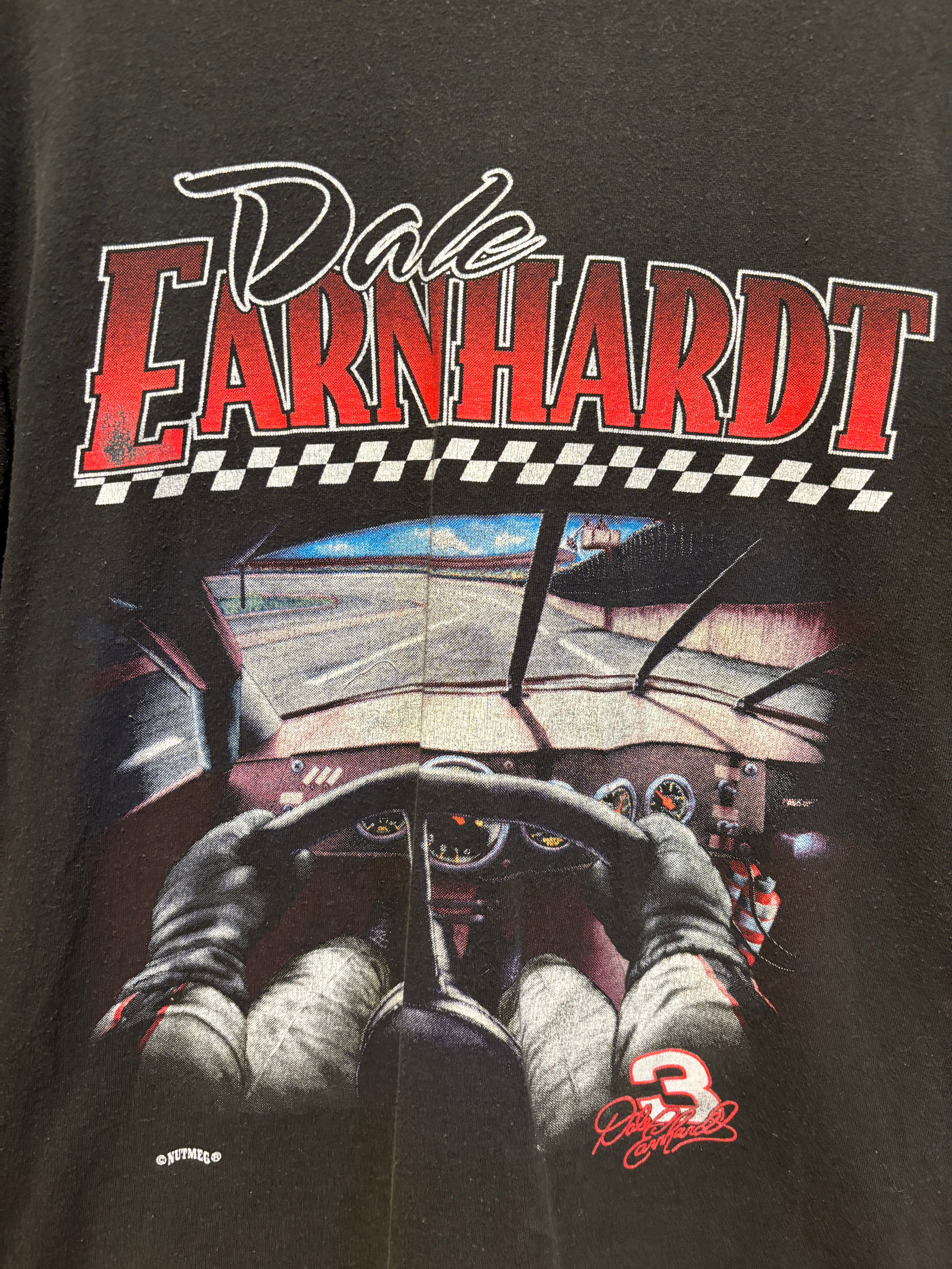 Vintage Black NASCAR Dale Earnhardt T-Shirt: Large