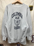 Vintage Columbia University Rugby Champion 90's Reverse Weave Grey Crewneck Sweatshirt: XL