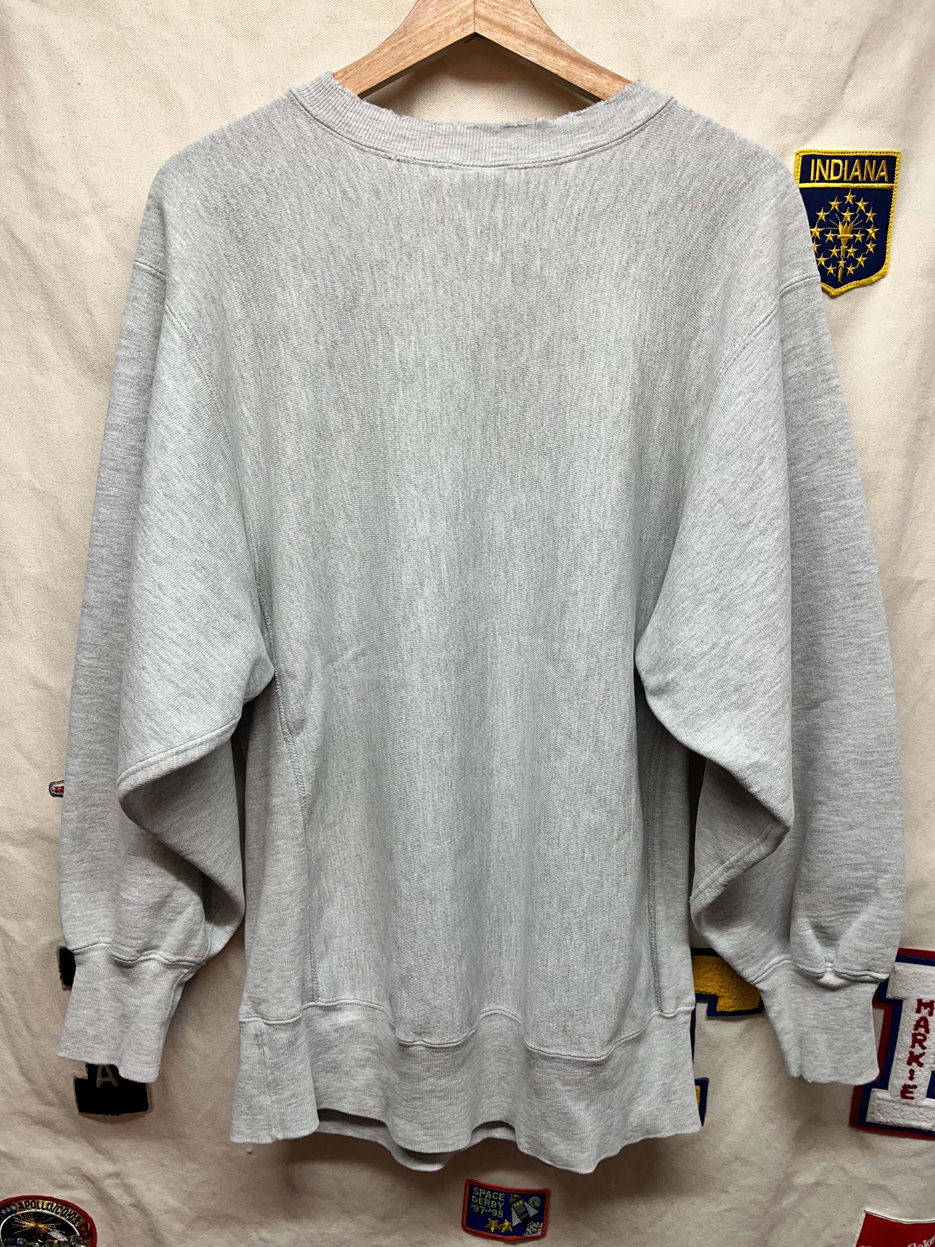 Vintage Columbia University Rugby Champion 90's Reverse Weave Grey Crewneck Sweatshirt: XL