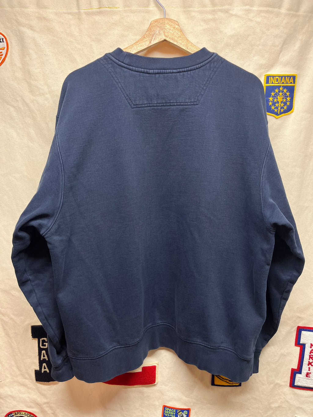 Vtg LL Bean 1912 Navy Blue Crewneck Sweatshirt: Large