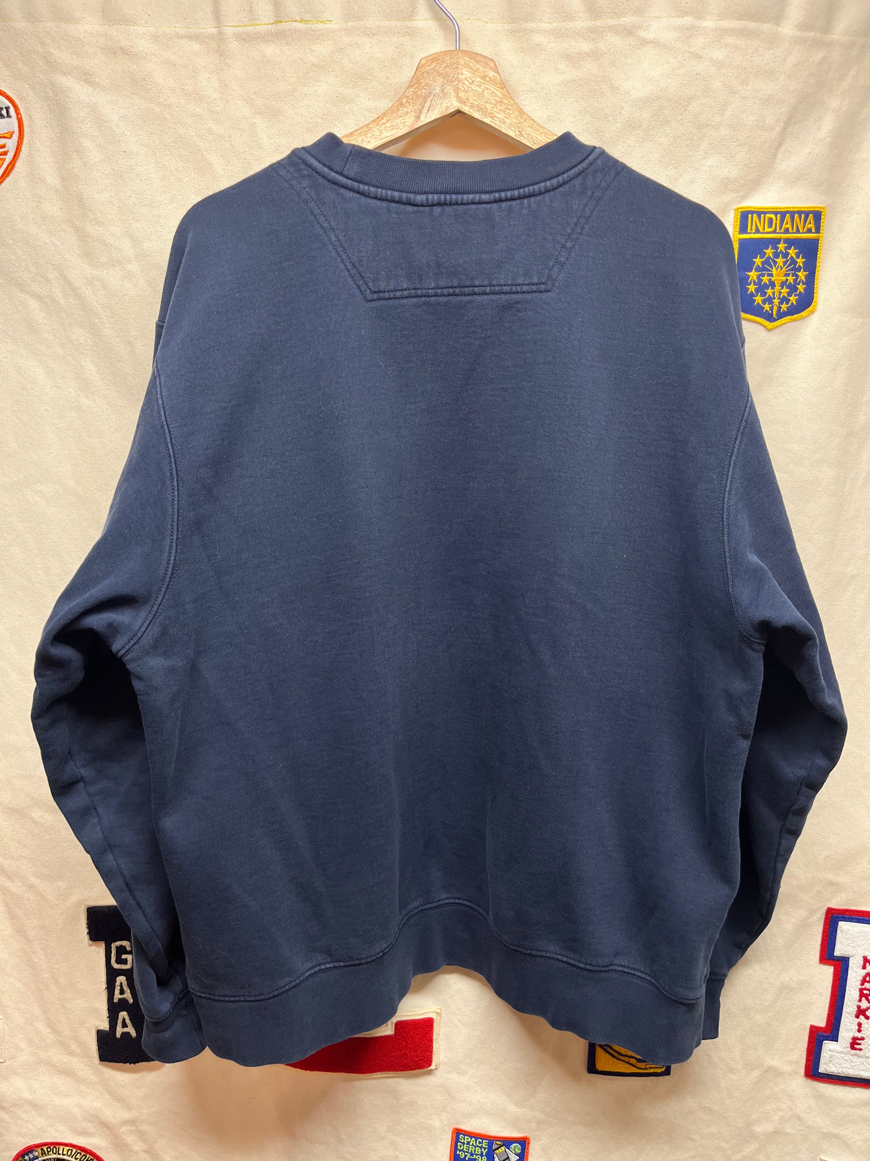 Vtg LL Bean 1912 Navy Blue Crewneck Sweatshirt: Large