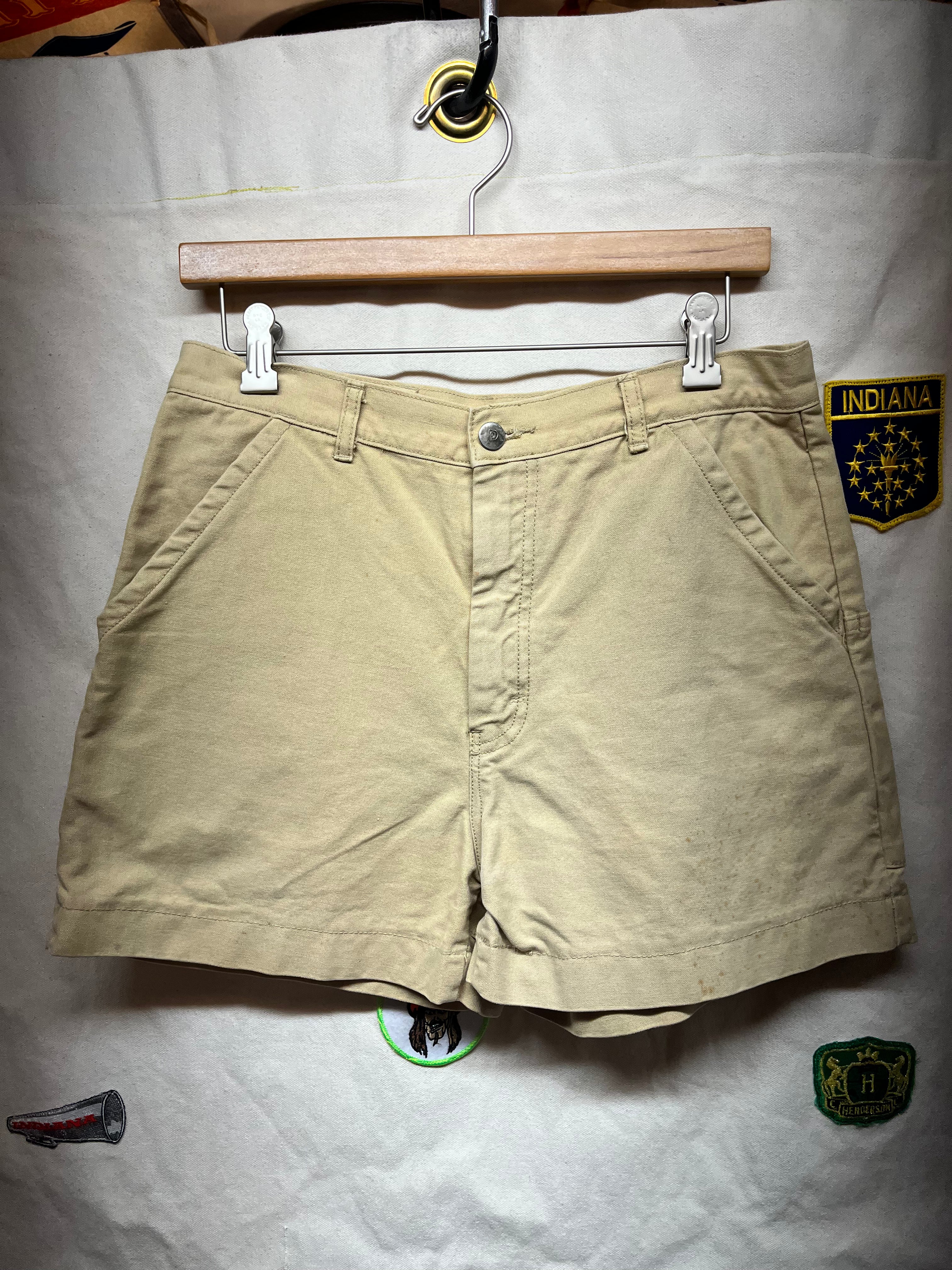 Vintage Patagonia Original Stand Up Shorts 80's Khaki 4" Inseam: 32"