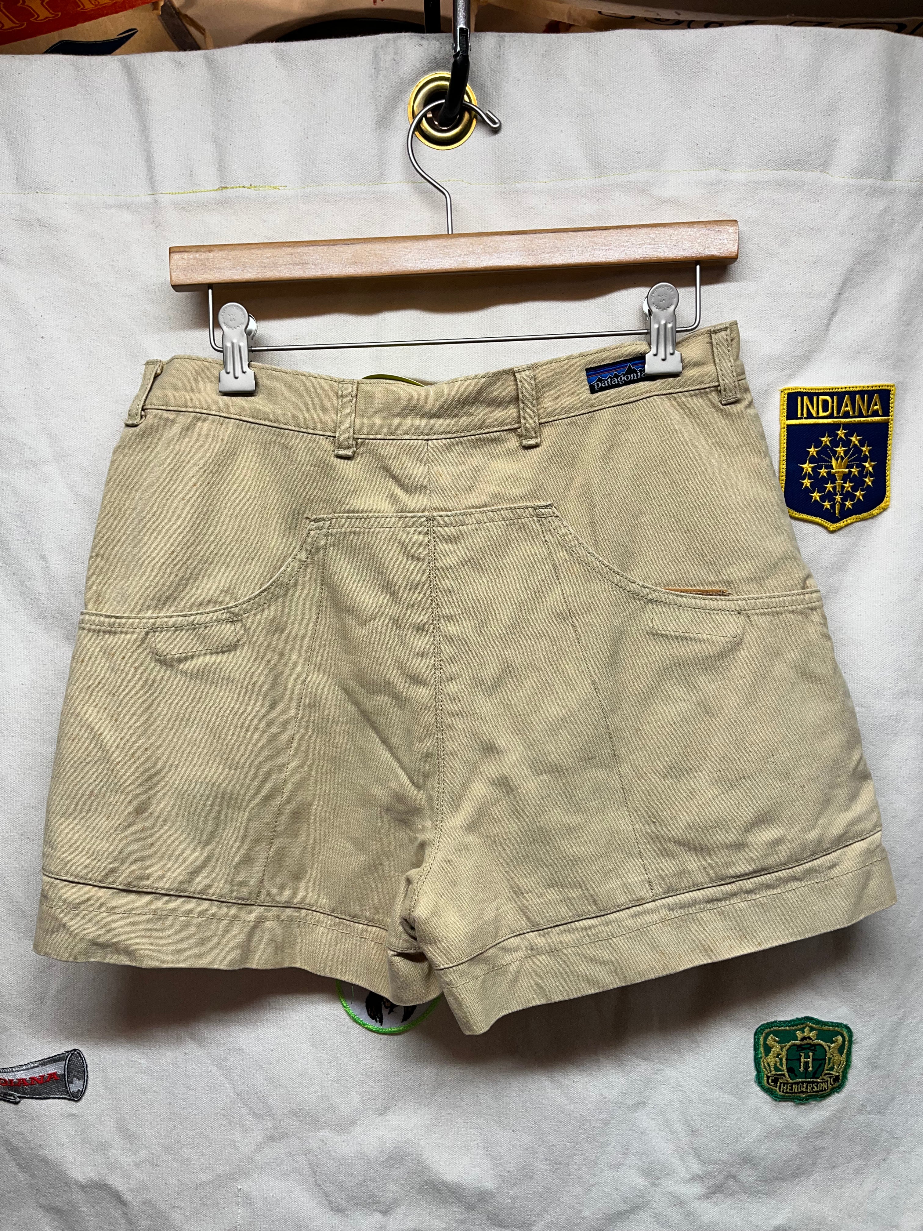 Vintage Patagonia Original Stand Up Shorts 80's Khaki 4" Inseam: 32"