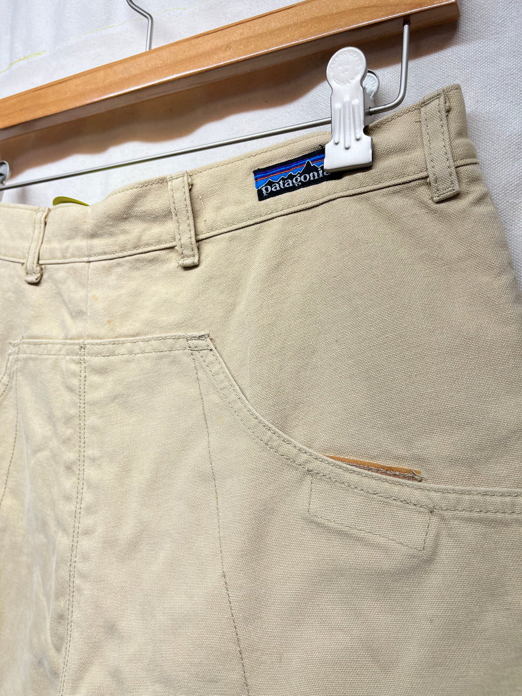 Vintage Patagonia Original Stand Up Shorts 80's Khaki 4" Inseam: 32"