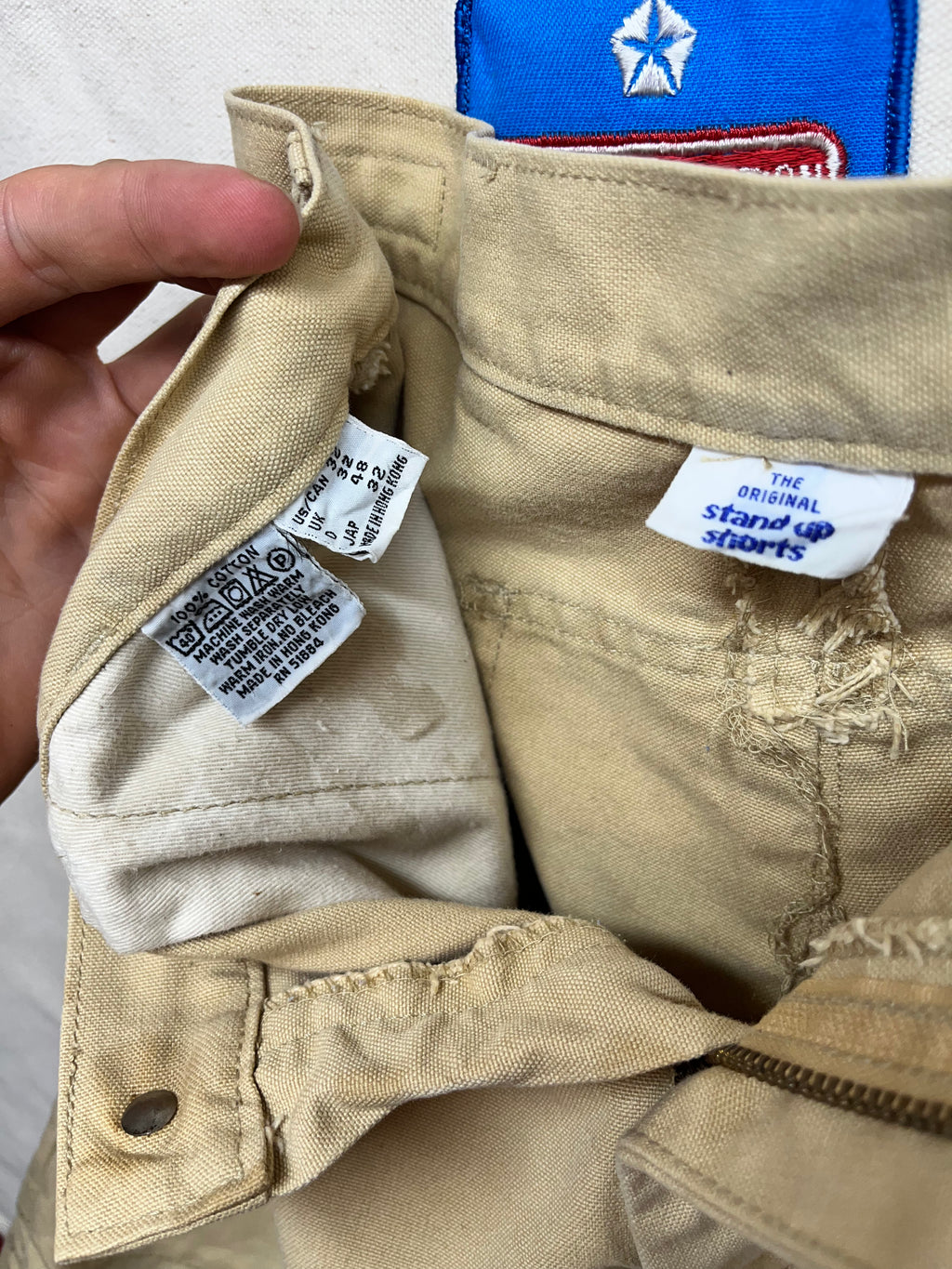 Vintage Patagonia Original Stand Up Shorts 80's Khaki 4" Inseam: 32"