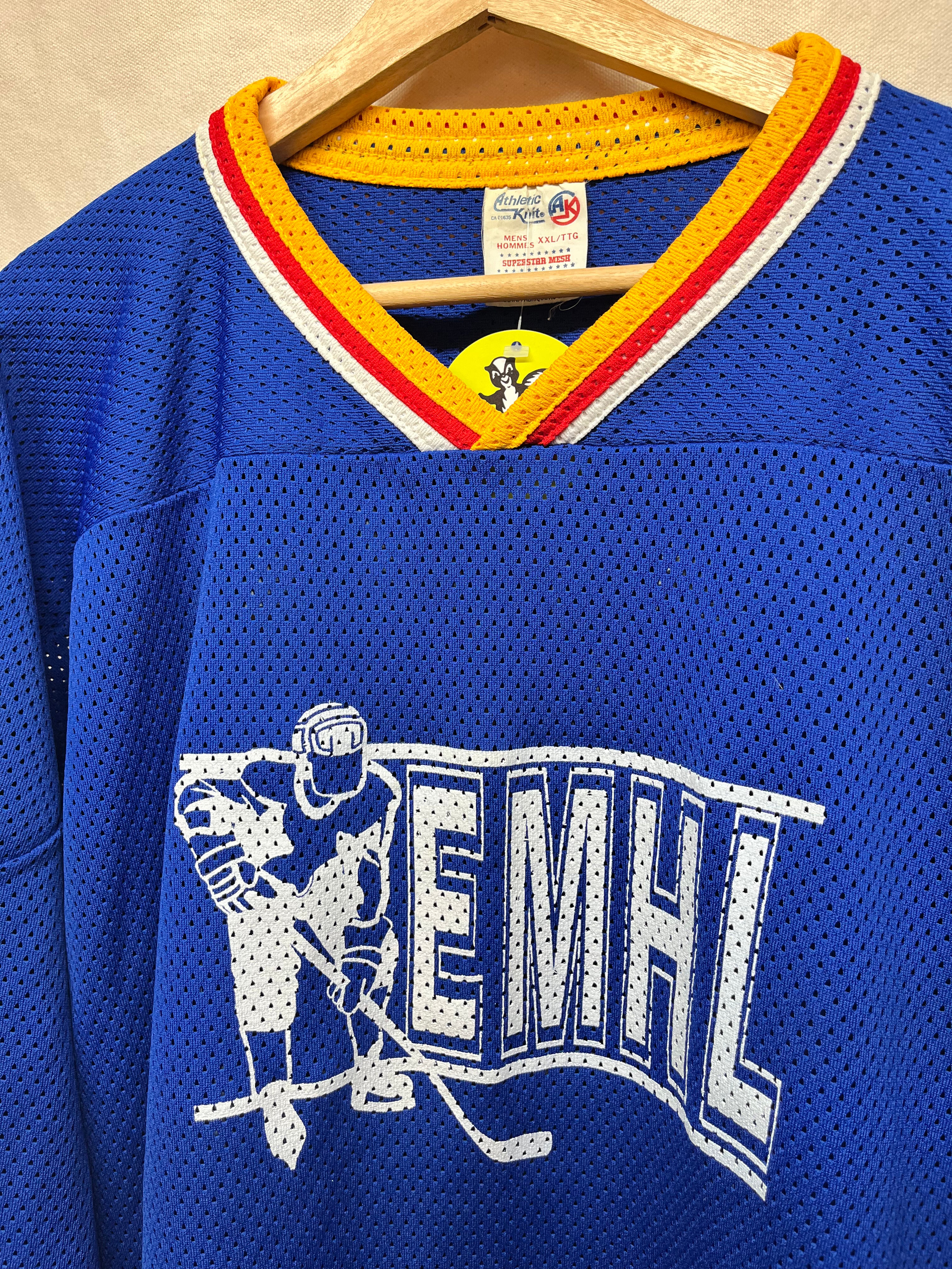Vtg EMHL Eastern Maritime Hockey League Mesh Athletic Knit Jersey: XXL
