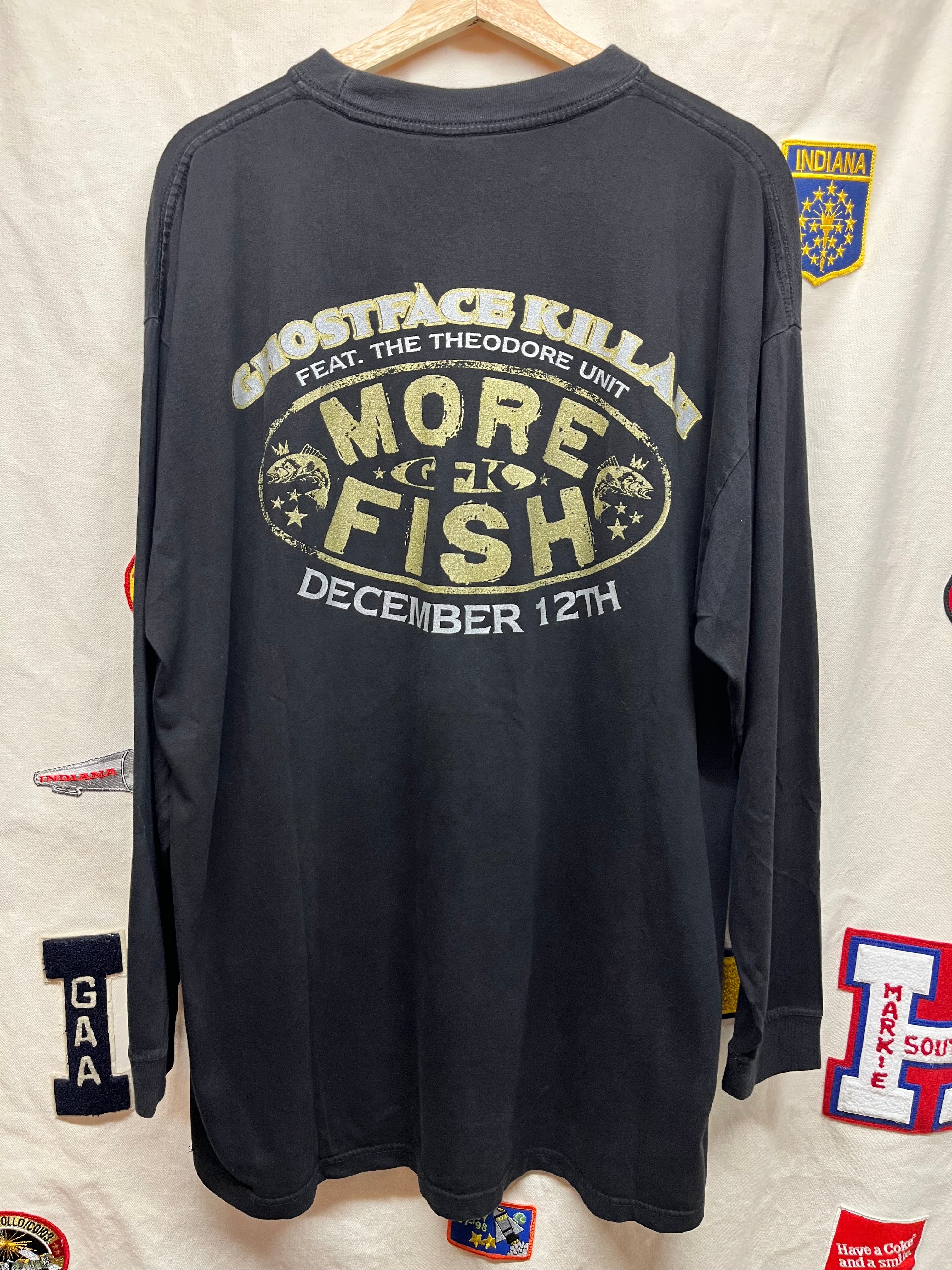 Vtg Ghostface Killah More Fish 2006 Rap Concert Wu Tang Longsleeve T-Shirt: XL