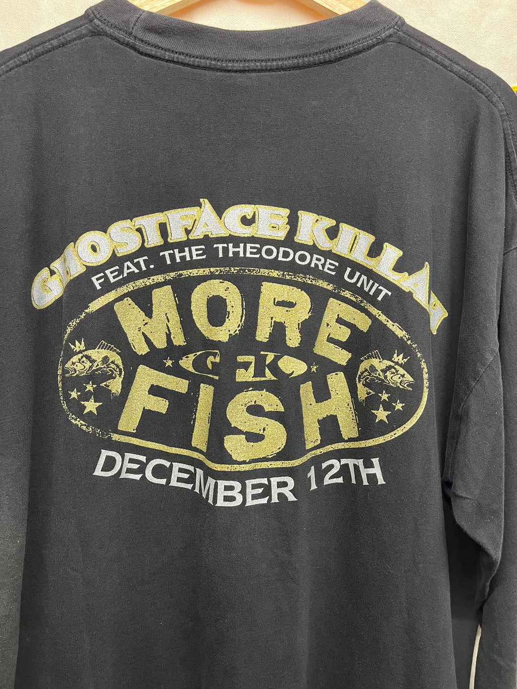 Vtg Ghostface Killah More Fish 2006 Rap Concert Wu Tang Longsleeve T-Shirt: XL