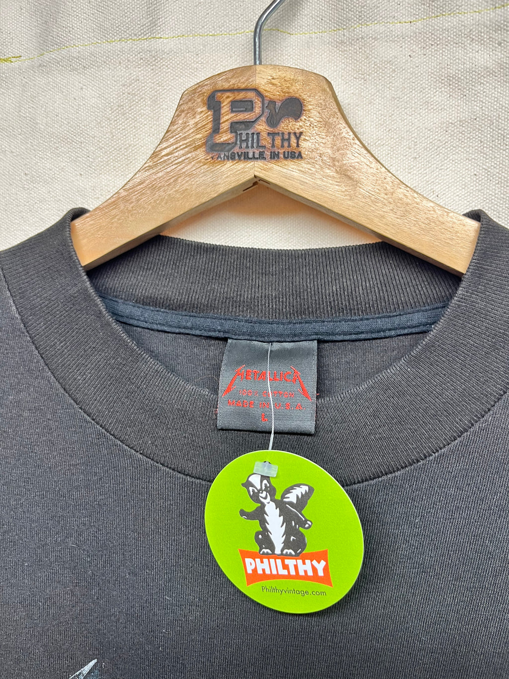 Vintage Metallica 1991 1992 4 Faces Brockum Concert Tour T-Shirt: Large