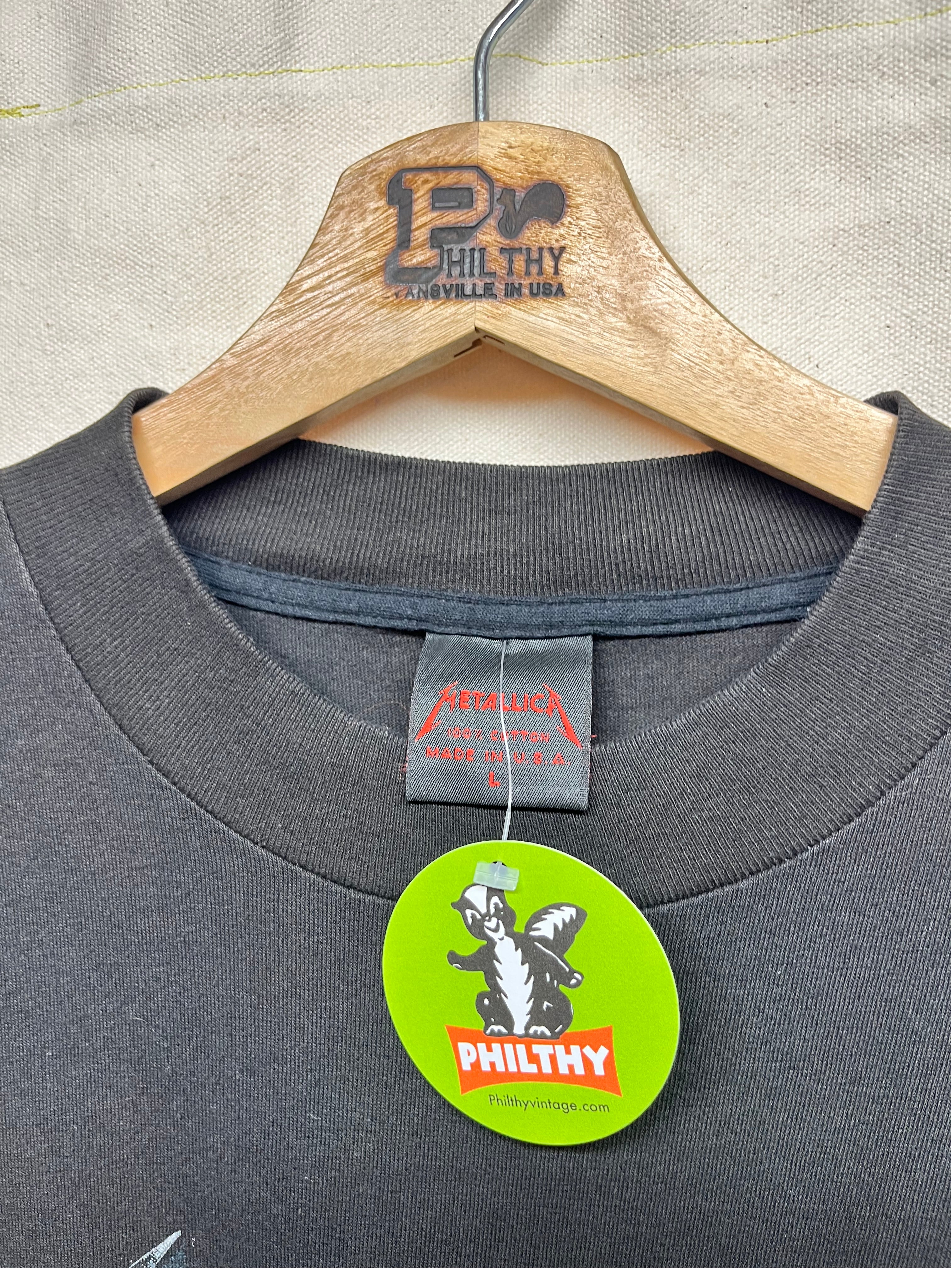 Vintage Metallica 1991 1992 4 Faces Brockum Concert Tour T-Shirt: Large