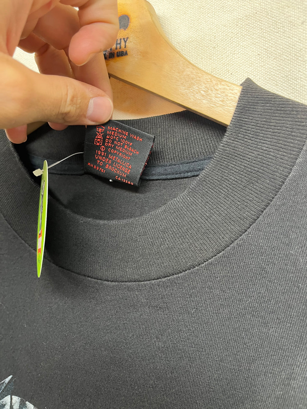 Vintage Metallica 1991 1992 4 Faces Brockum Concert Tour T-Shirt: Large