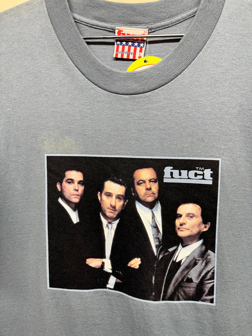 Vintage 90's FUCT Goodfellas Skate Blue Streetwear T-Shirt: Large