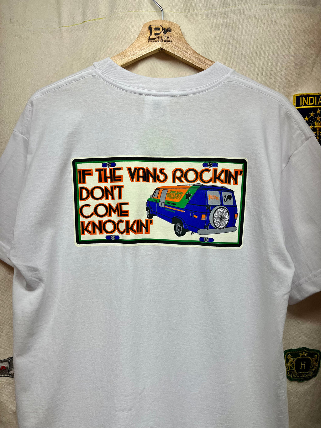 Philthy Van "Don't Come Knockin'" License Plate T-Shirt