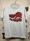 Vintage Western Kentucky University Hiltoppers WKU 90's Stripe T-Shirt: Large