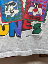 Load image into Gallery viewer, Vintage Looney Tunes Cartoon Characters 1994 Grey Stamp T-Shirt: 2XL

