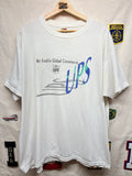 Vintage UPS Promo We Enable Global Commerce Shipping White T-Shirt: XL
