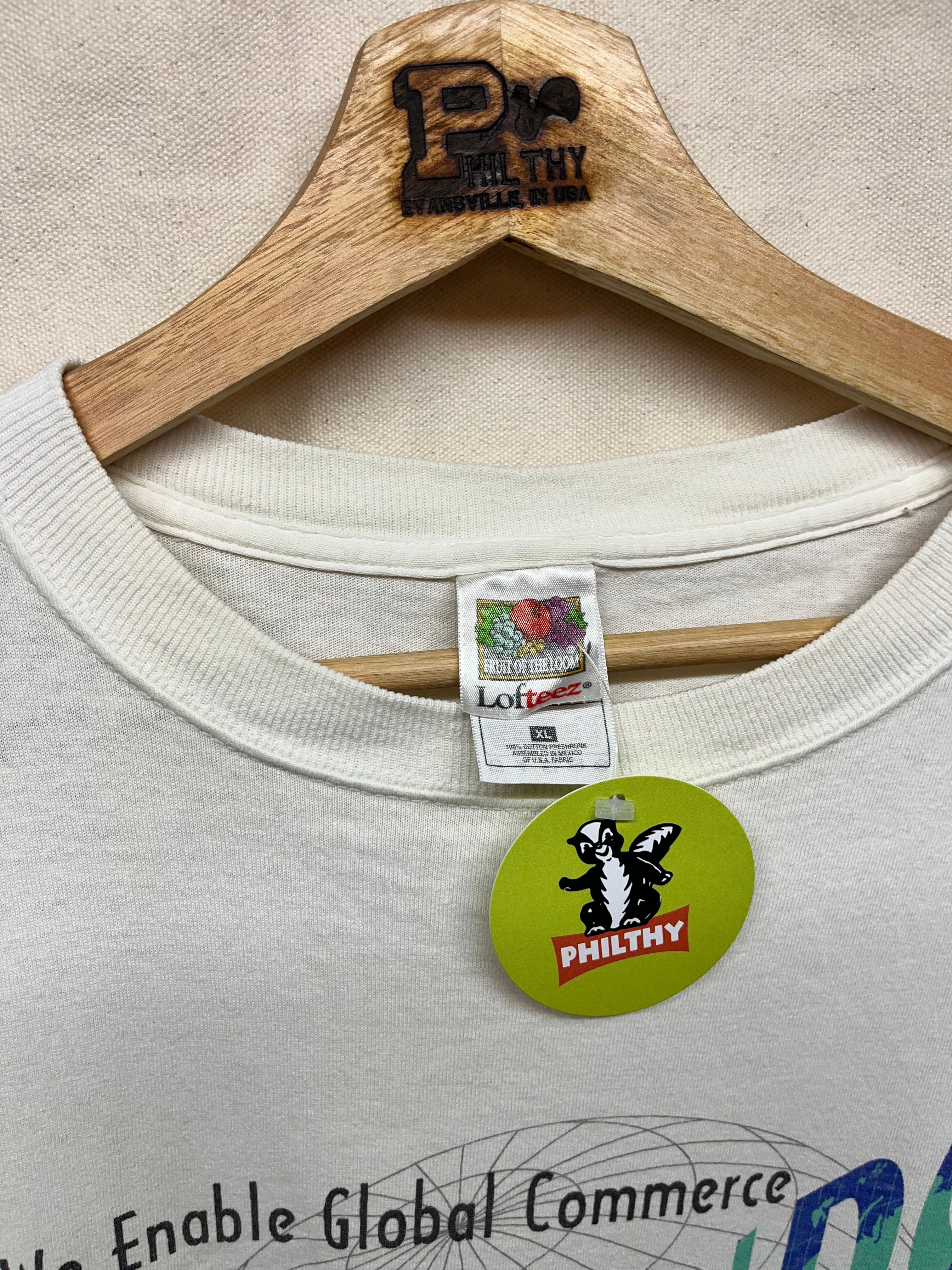 Vintage UPS Promo We Enable Global Commerce Shipping White T-Shirt: XL