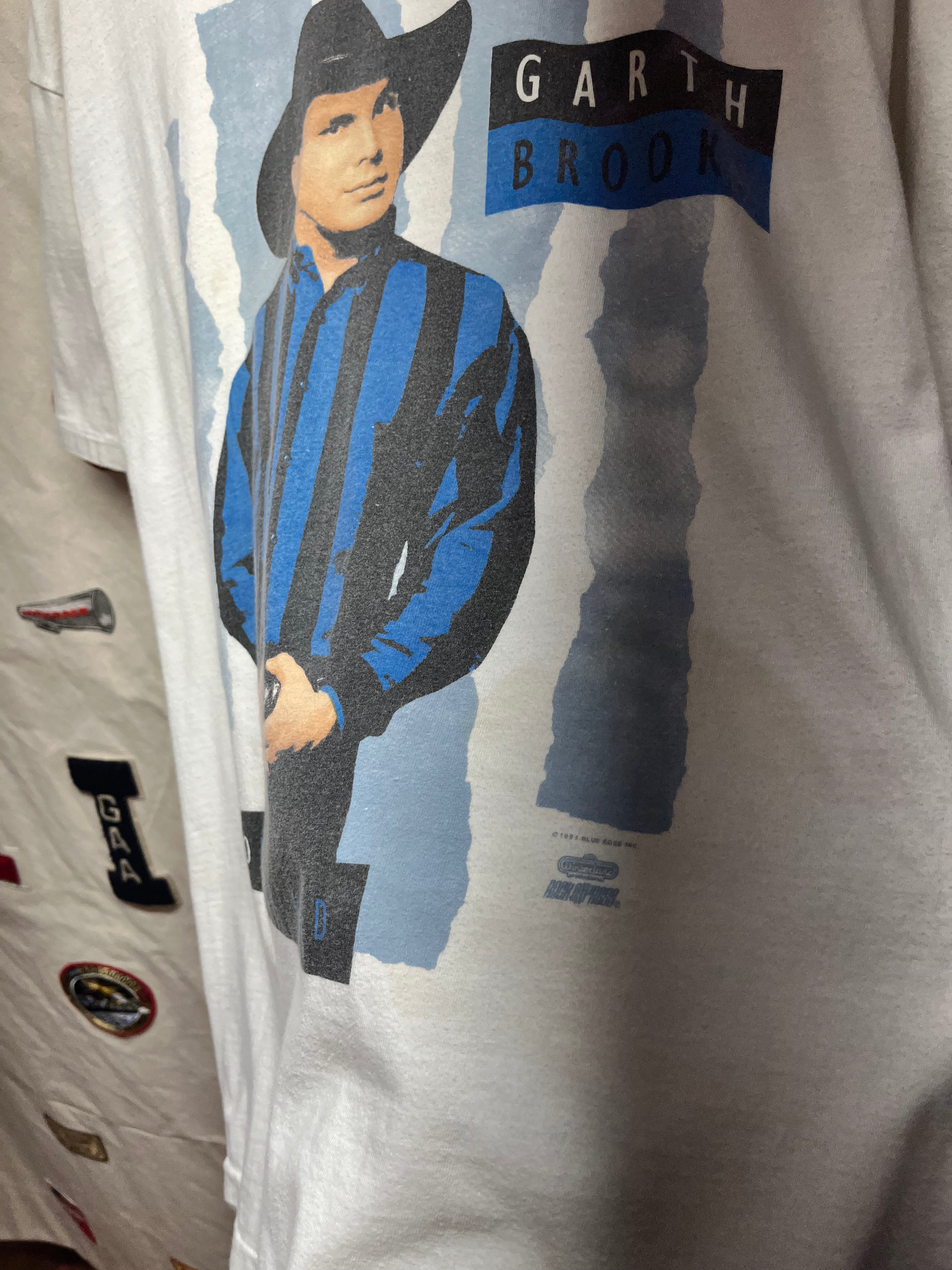 Vintage Garth Brooks Ropin' The Wind 1991 Winterland Country Music Concert T-Shirt: XL