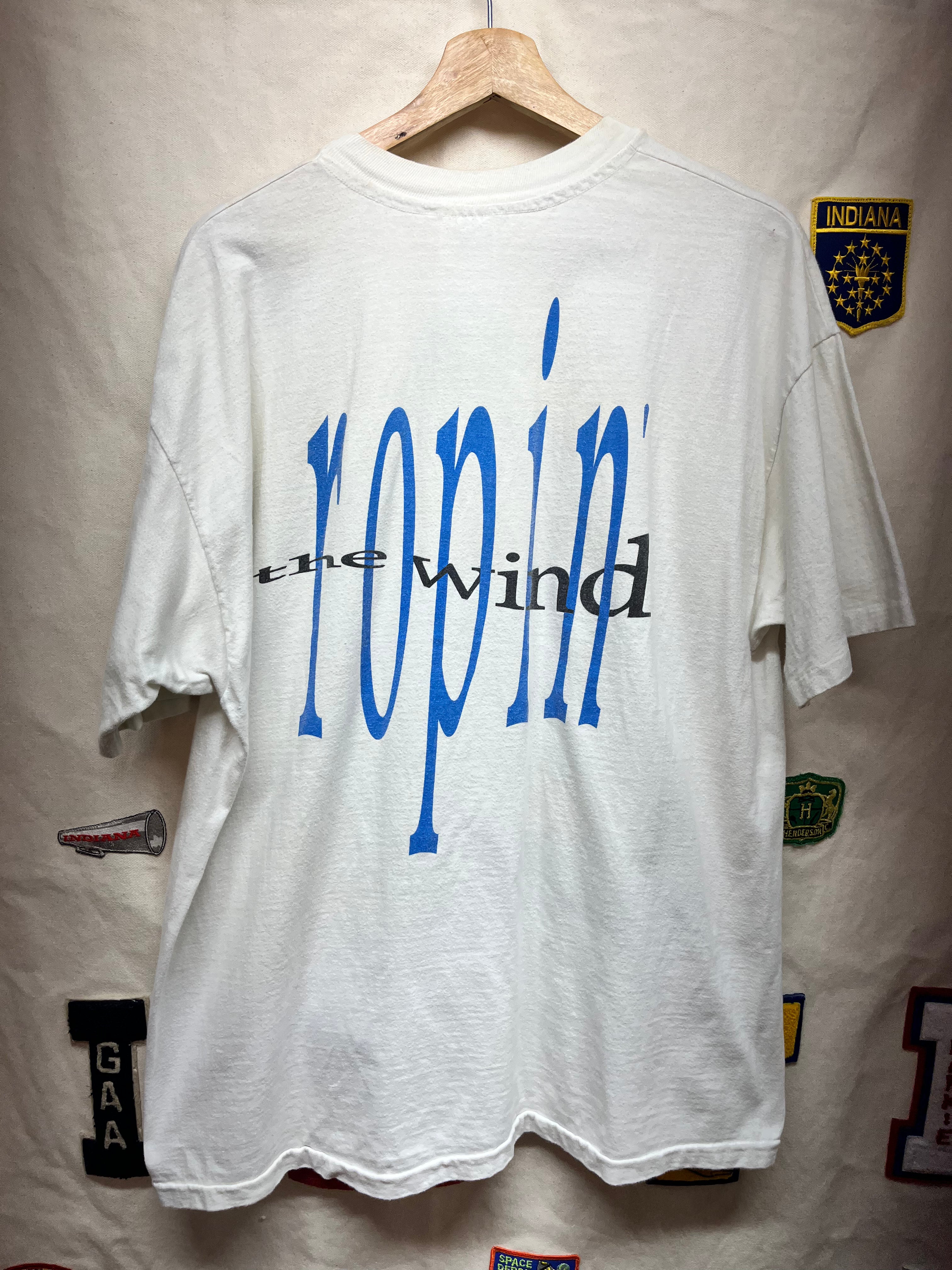 Vintage Garth Brooks Ropin' The Wind 1991 Winterland Country Music Concert T-Shirt: XL