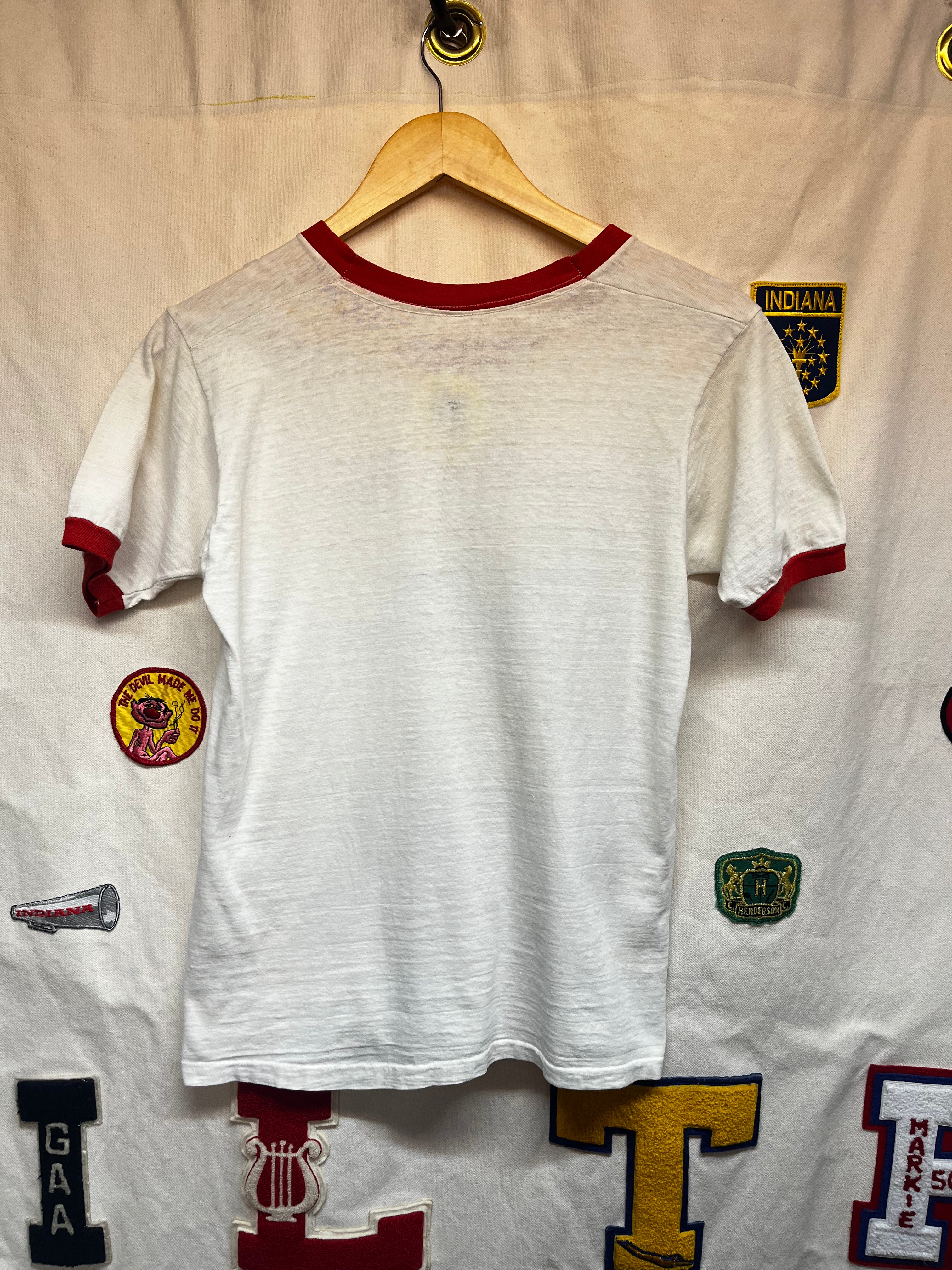 Vintage Ringer Washington D.C. Nations Capitol Red True 60's T-Shirt: Small