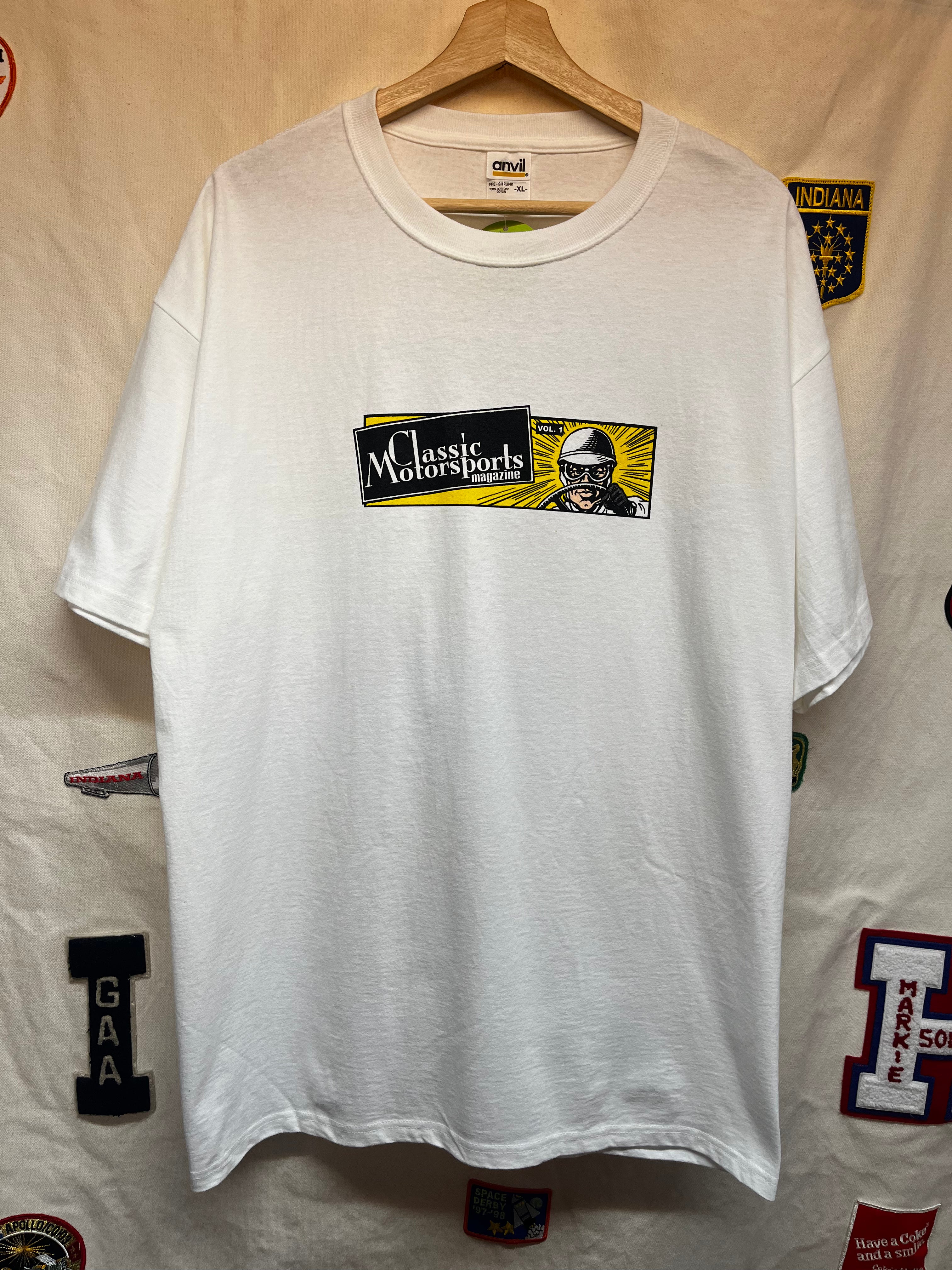Vintage Classic Motorsports Magazine Vol. 1 Comic Strip T-Shirt: XL