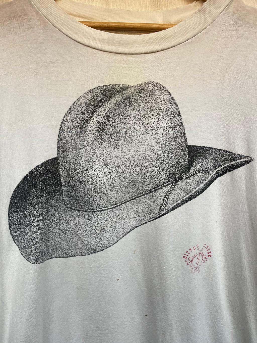 Vintage Cowboy Hat Bitter Creek Art T-Shirt: XXL