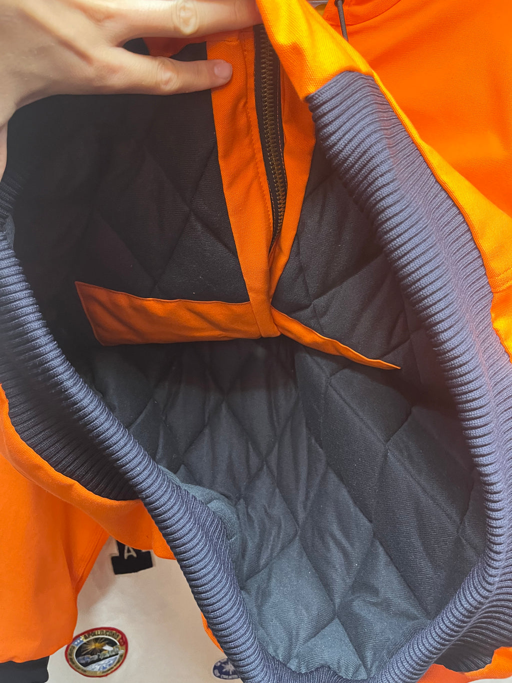 Vintage Carhartt Blaze Hunting Orange Zip-up Lined Hooded Jacket NWT: 2XL Tall