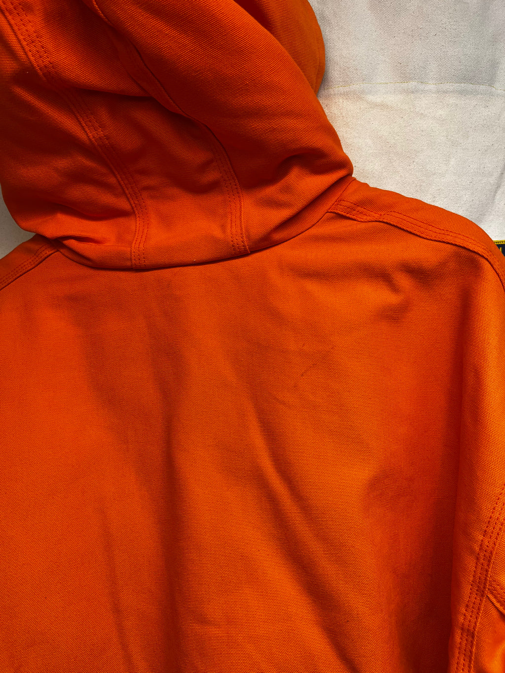 Vintage Carhartt Blaze Hunting Orange Zip-up Lined Hooded Jacket NWT: 2XL Tall