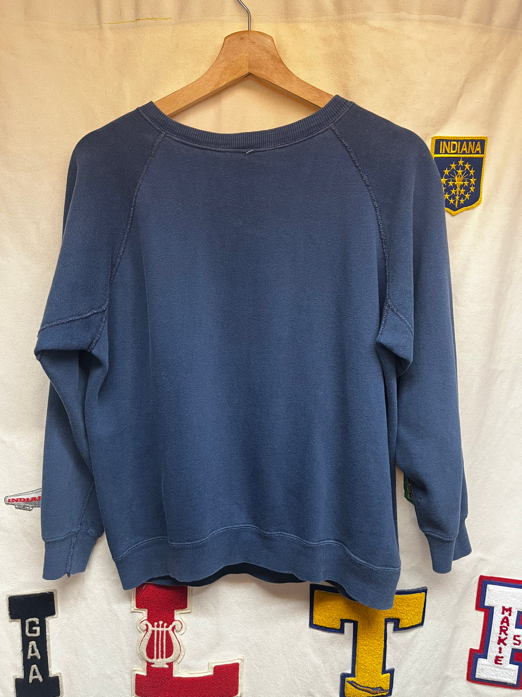 True Vintage 1960's US Naval Academy Annapolis Blue Sweatshirt: Medium