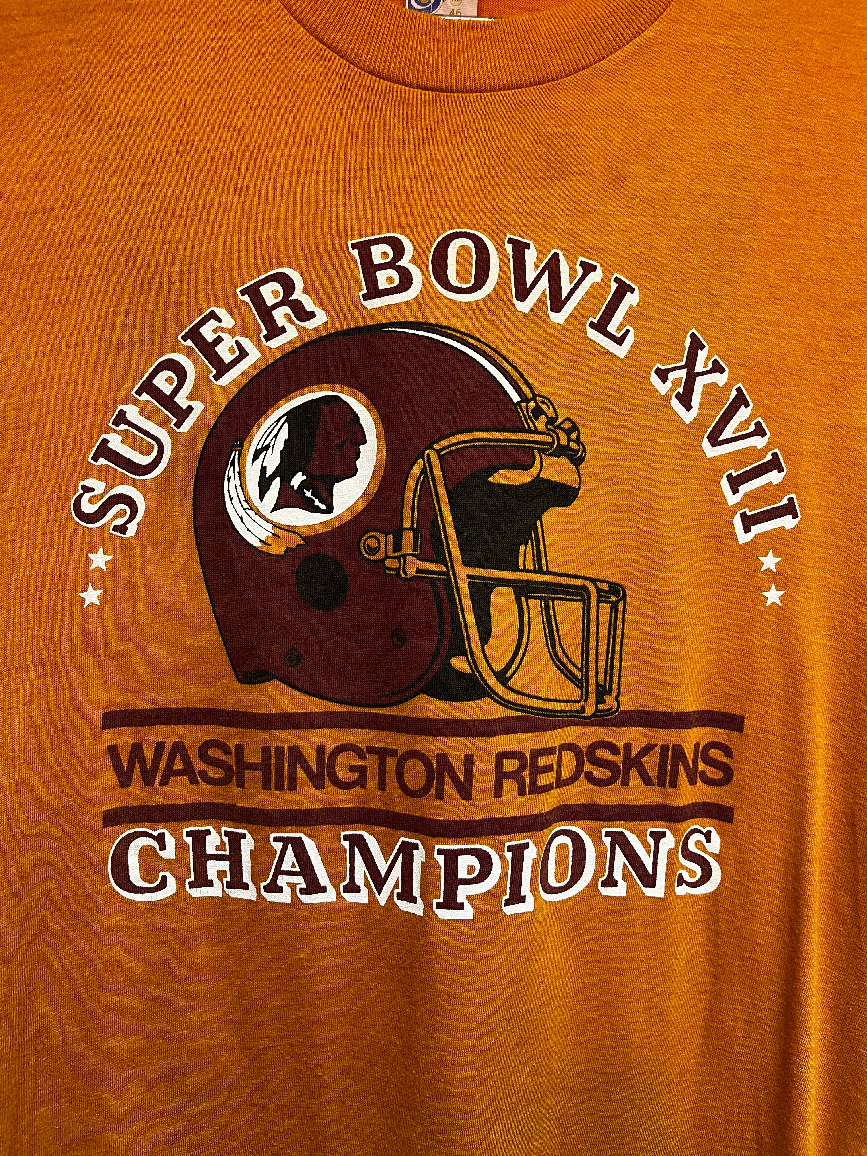 Vintage Washington Redskins Super Bowl XVII 1983 Champions NFL T-Shirt: L/XL