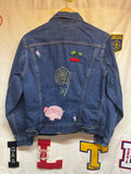 Vintage 70's Levi's Denim Trucker Jacket Embroidered 70505-0217: Small