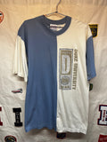 Vintage Duke University Blue Devils Crable Sportswear Split Two Tone Ringer T-Shirt: Large