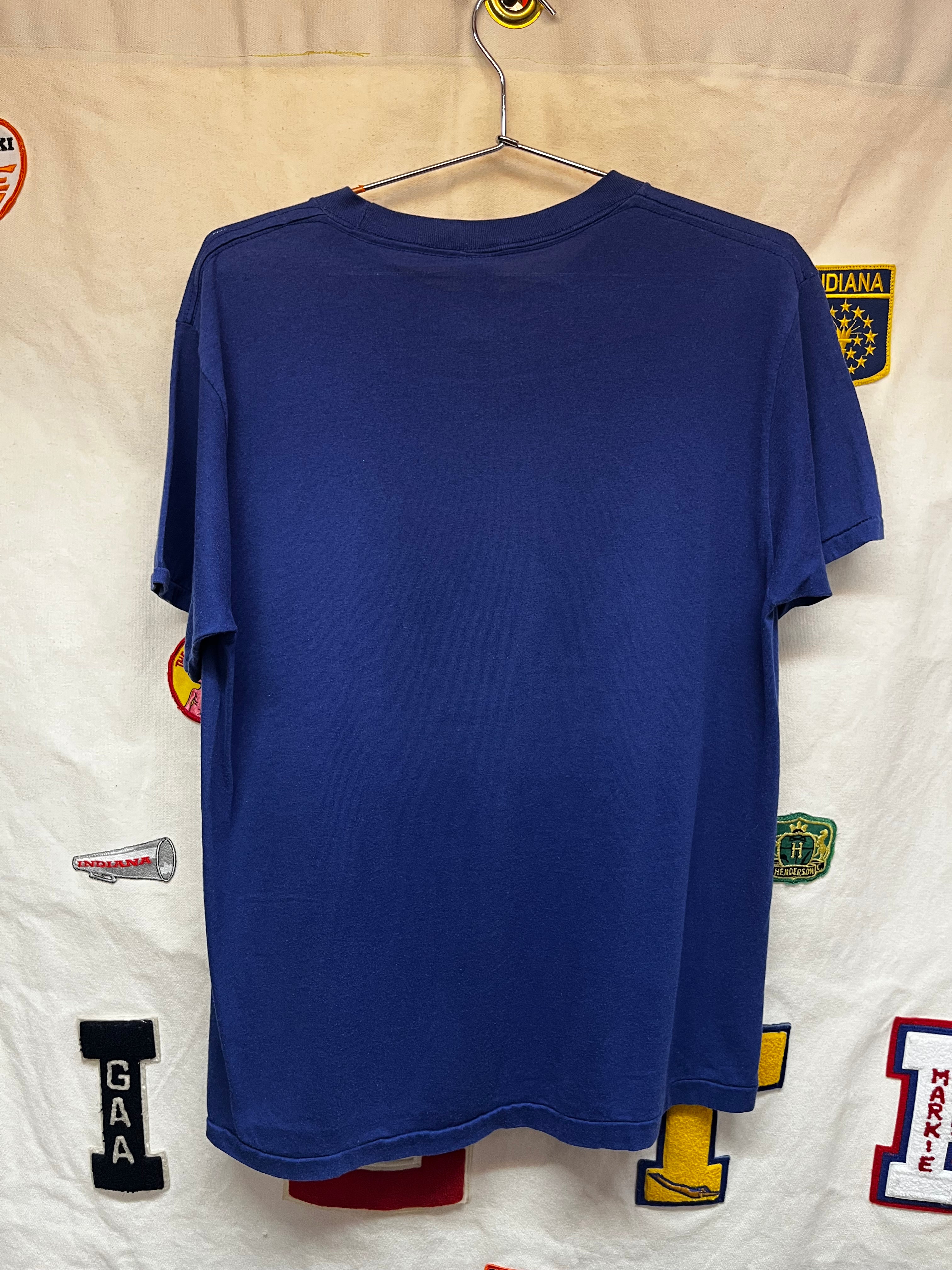 Vintage Indianapolis Colts Helmet NFL Blue Champion 80's T-Shirt: Large