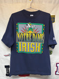 Vintage Notre Dame Fighting Irish Logo 7 Navy T-Shirt: Large