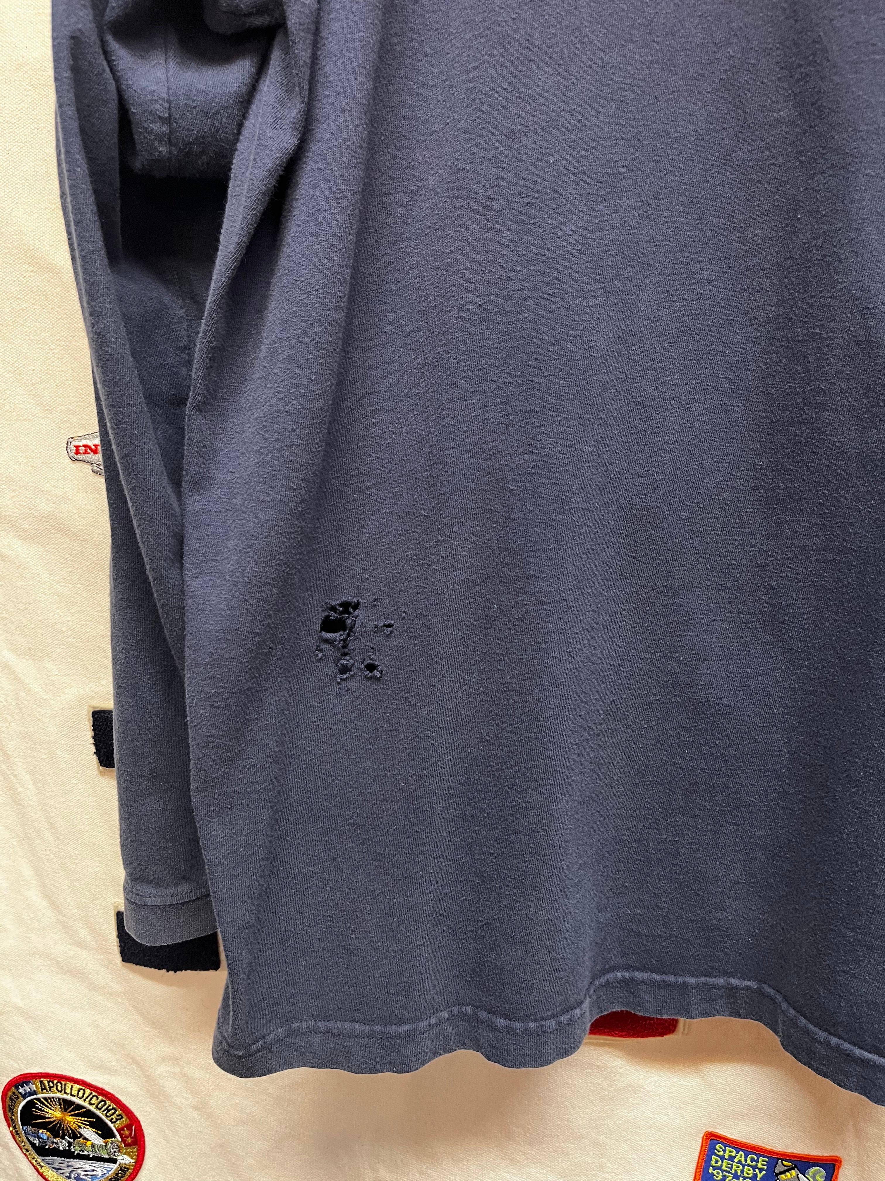 Vintage Ecko Unltd Graffiti Spray Paint Navy Longsleeve Y2K T-Shirt: Large