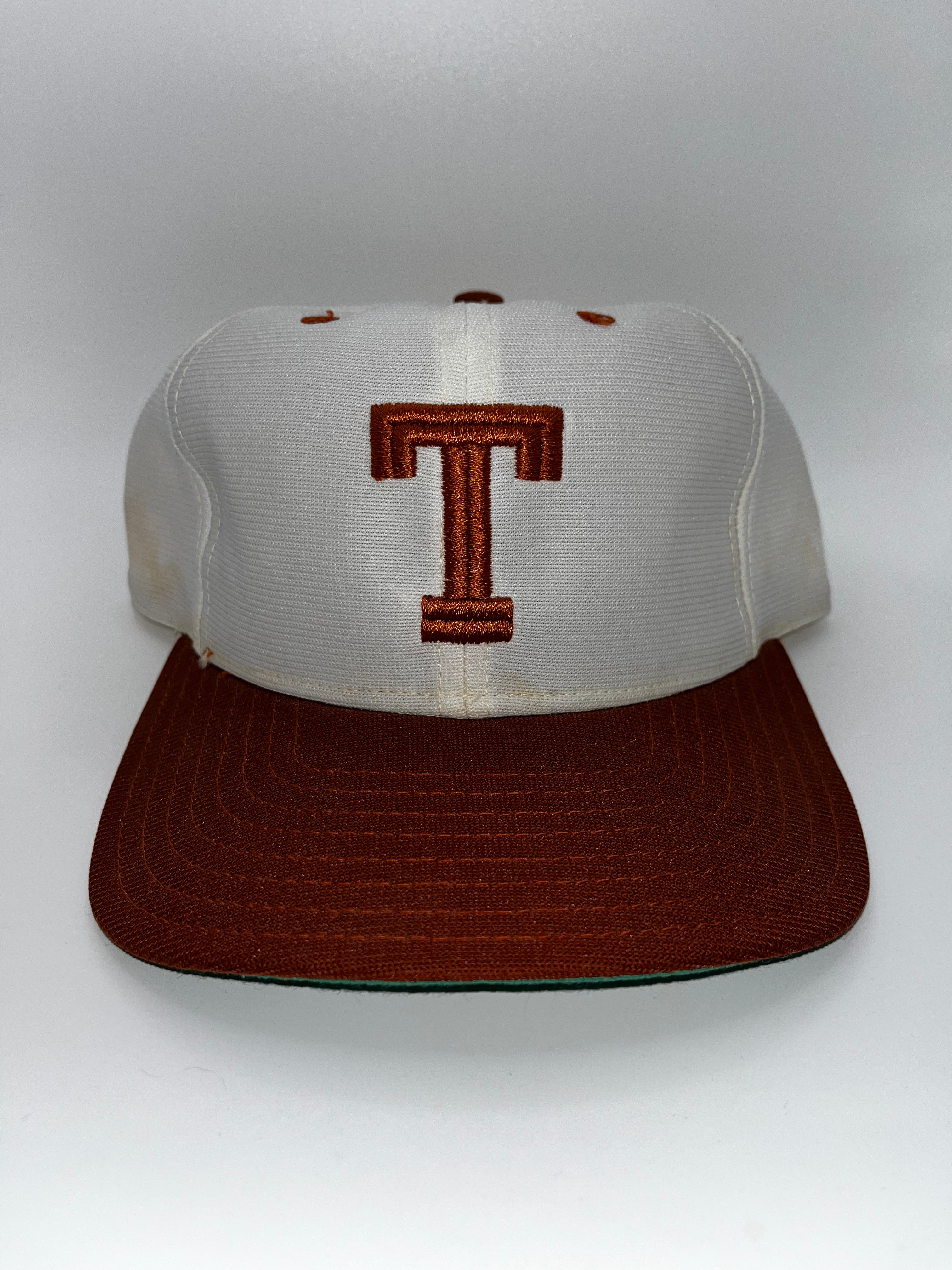 Vintage University of Texas UT Longhorns Baseball 80's New Era Fitted Hat: 7 3/8